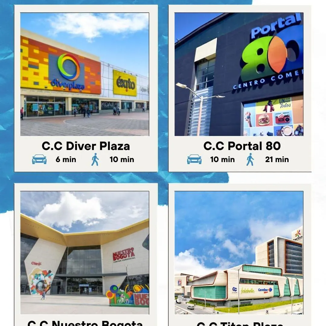 Apartamento De 5 Estrellas Cerca Del Aeropuerto, Wifi, Cowork En Bogotá Kolumbia